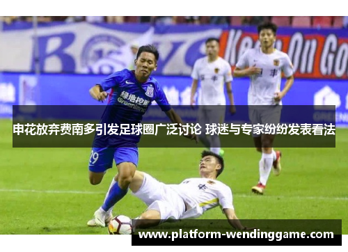 申花放弃费南多引发足球圈广泛讨论 球迷与专家纷纷发表看法 申花放弃费南多引发足球圈广泛讨论 球迷与专家纷纷发表看法