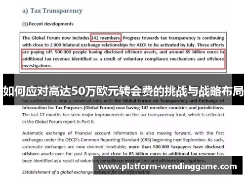 如何应对高达50万欧元转会费的挑战与战略布局 如何应对高达50万欧元转会费的挑战与战略布局
