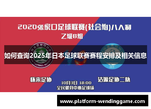如何查询2025年日本足球联赛赛程安排及相关信息 如何查询2025年日本足球联赛赛程安排及相关信息
